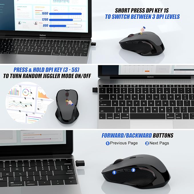 Bluetooth Wireless Mouse (Grey)