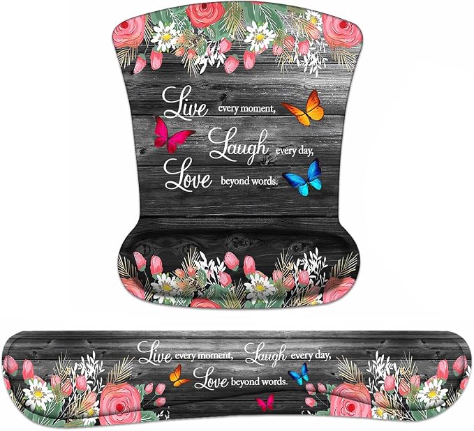 Floral Quote Live Laugh Love