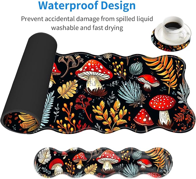 1 Vibrant Mushroom and Plant