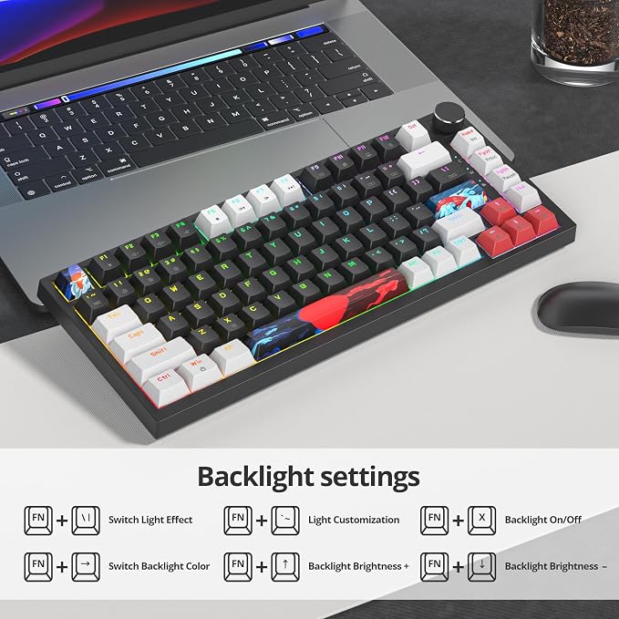 82 White Black/Red Switch