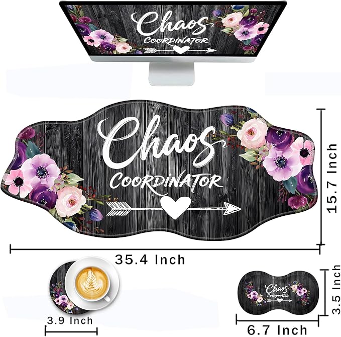 Chaos Coordinator Quotes Vintage Watercolor Floral