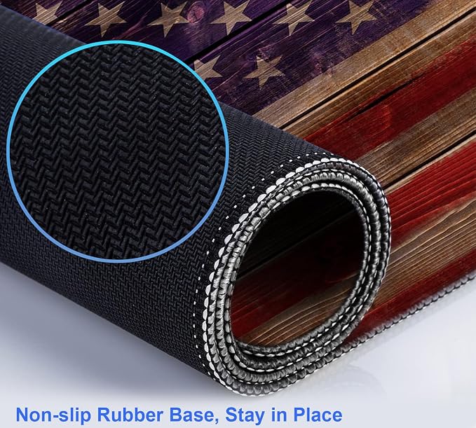 Wood Grain American Flag