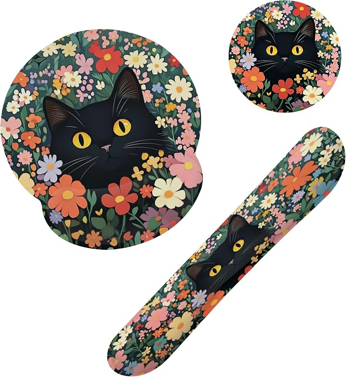 Cute Black Cat Flower