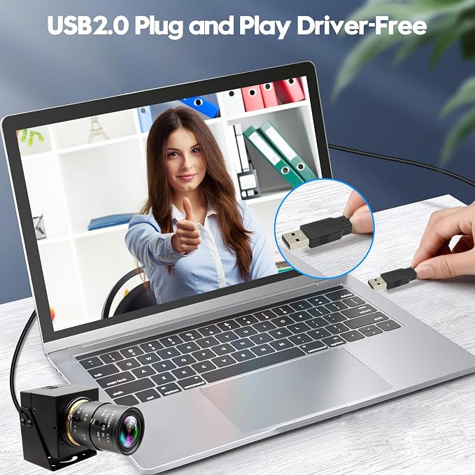 4K USB Camera 2.8-12mm Varifocal Lens