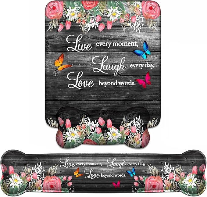 Floral Quote Live Laugh Love