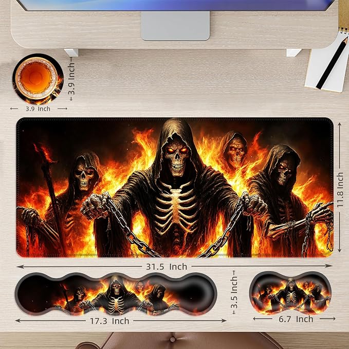 Flaming Skull