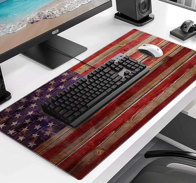 Wood Grain American Flag