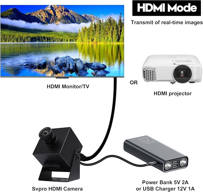 C: with 120° Distortion-Free Lens
