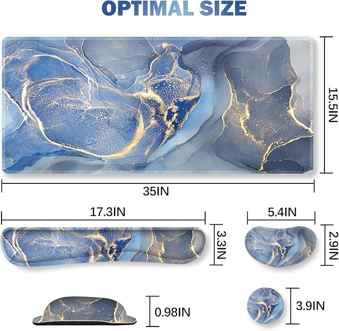 Blue Yellow Marble