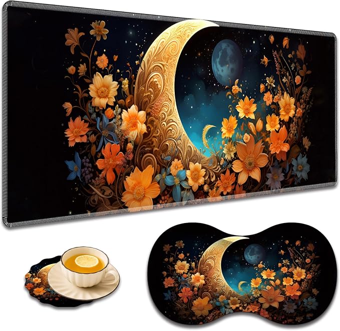 Flowers Moon Star