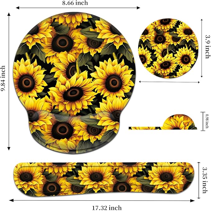 Vintage Floral Cute Yellow Sunflowers