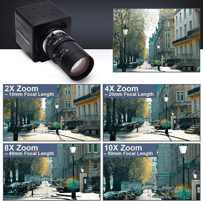5mm-50mm Optical Zoom Lens