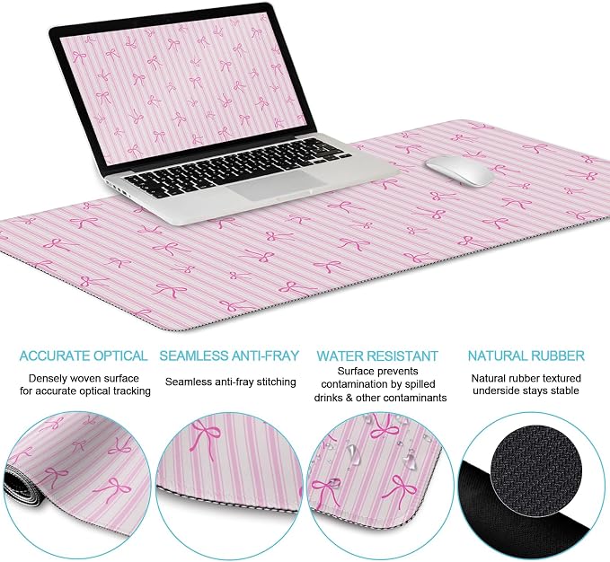 Bow Pink Stripes