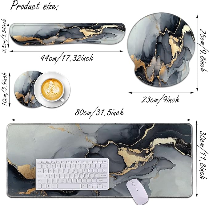 4a-black Gold Marble