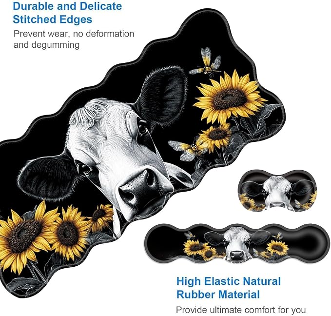 Cute Sunflower Cow