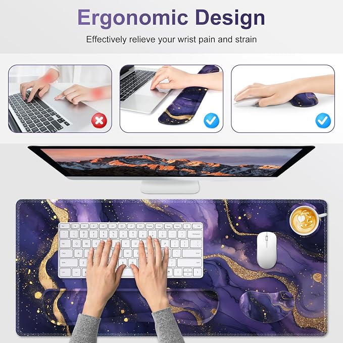 Purple Golden Marble