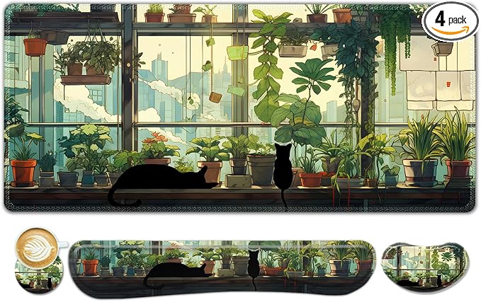 Cute Green Japanese Kawaii Cat