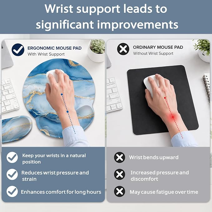 Marble Blue Gold Flowing Marble