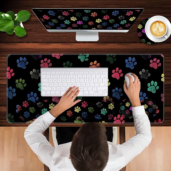 Colorful Paw Prints