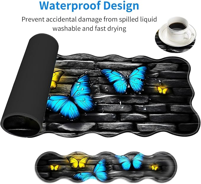 25 Blue and Yellow Butterflies