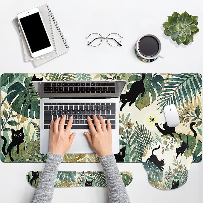 Tropical Plants and Cat