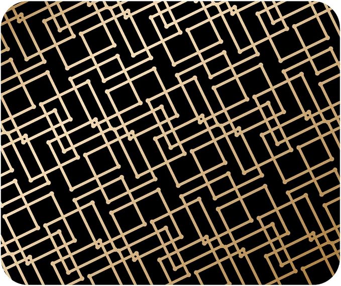Geometric Gold Black