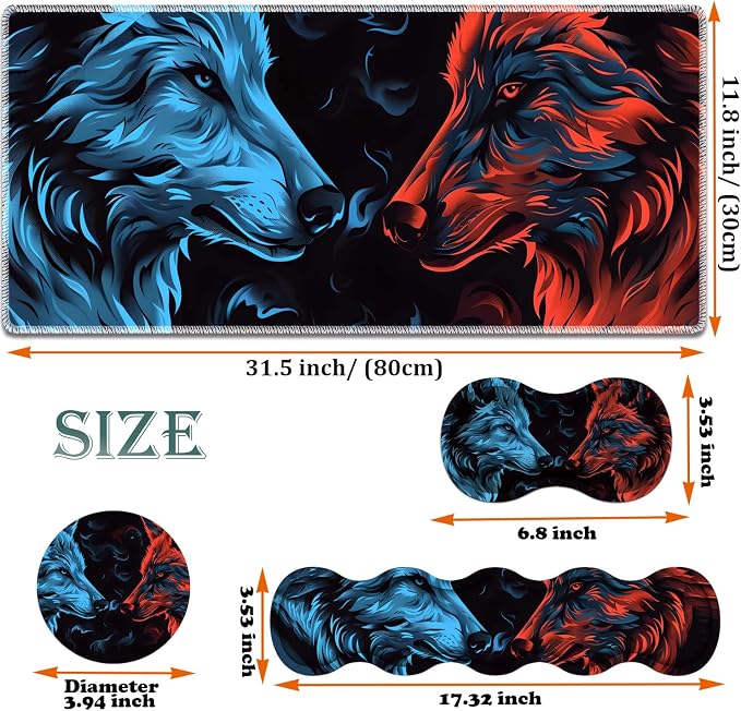 Flame Double Wolf