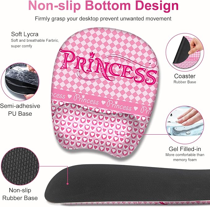 Pink Checkered Princess Girl