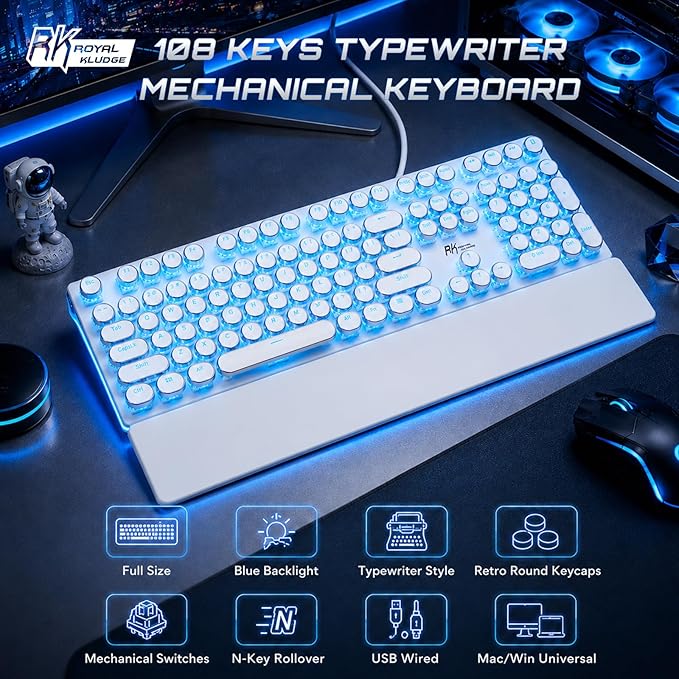 white blue backlit