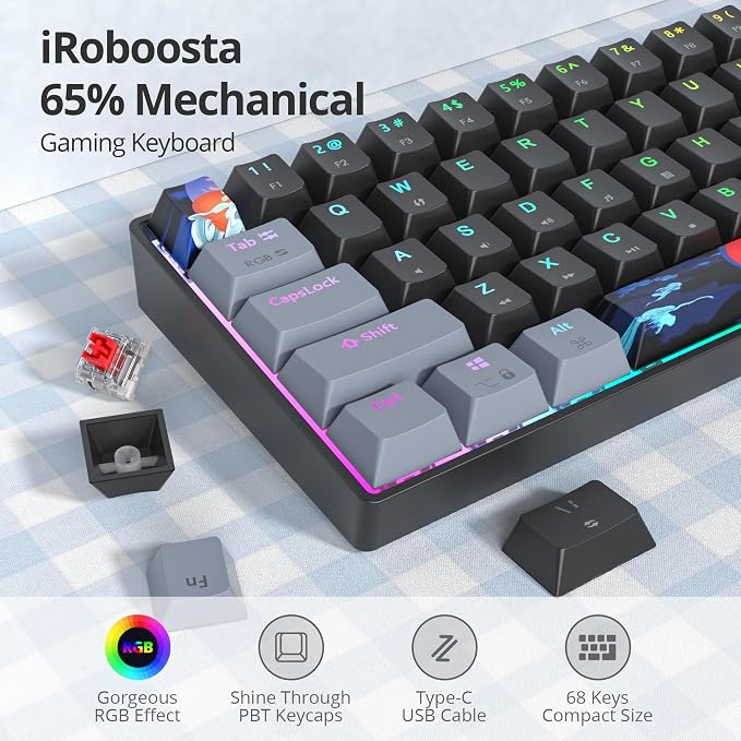 68 Dark/Red Switch