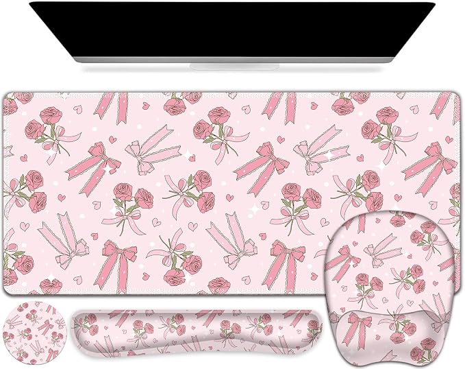 Sweet Rose & Heart Bow