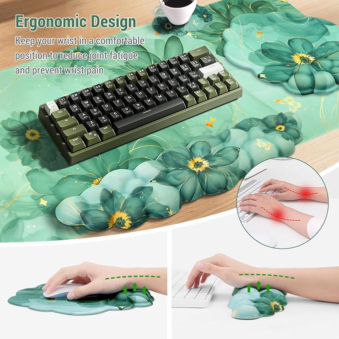 Dark Green Stained Petal