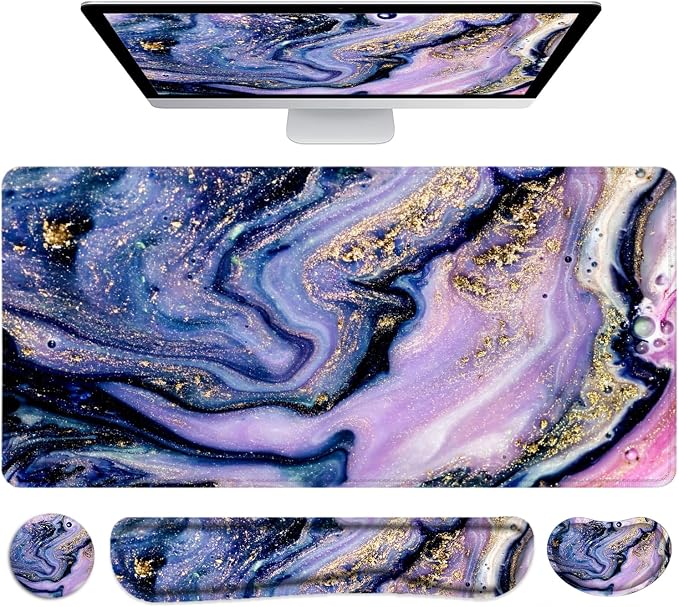 4Pcs-Purple Marble