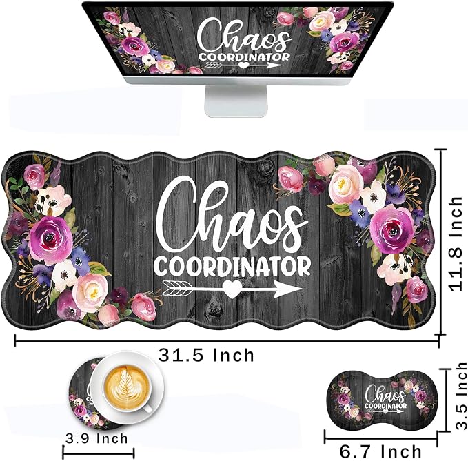 Chaos Coordinator Quotes Vintage Watercolor Floral