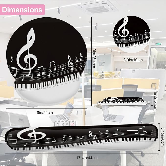 Black and White Piano Notes