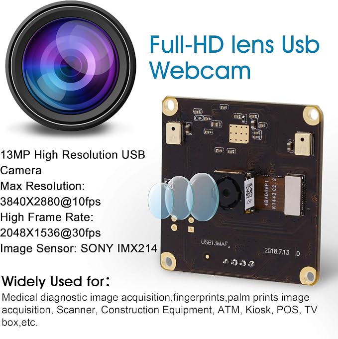 75 Degree Autofocus Usb Camera Module