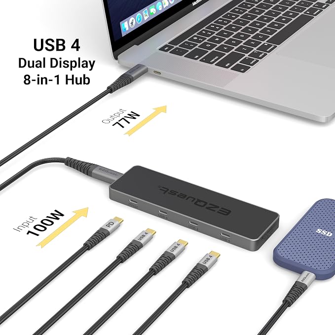 USB4 Max 8-in-1(Space Black)