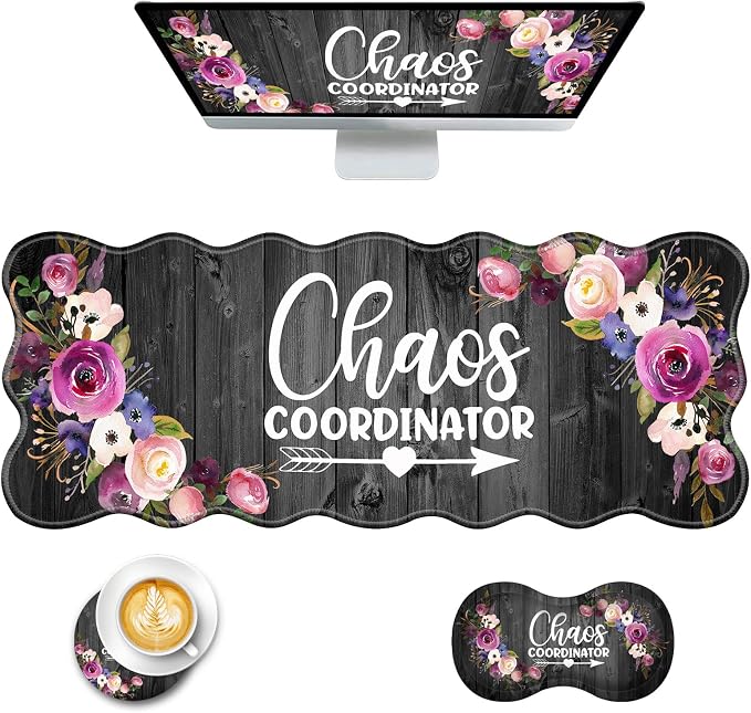 Chaos Coordinator Quotes Vintage Watercolor Floral