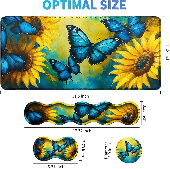 Blue Butterfly Sunflower