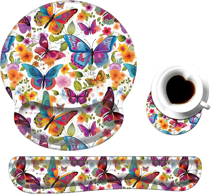 Colorful Butterfly and Flower