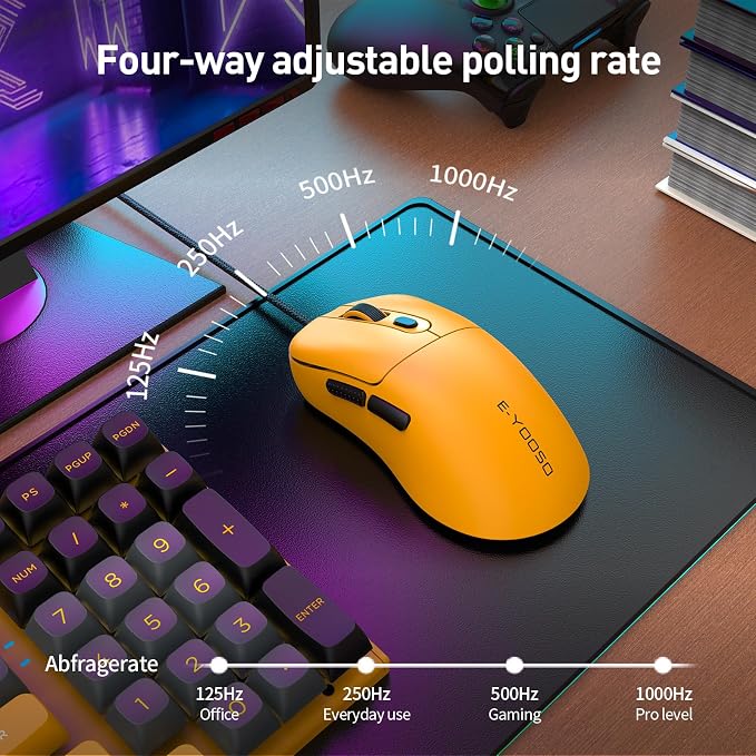 Wired Yellow Mouse