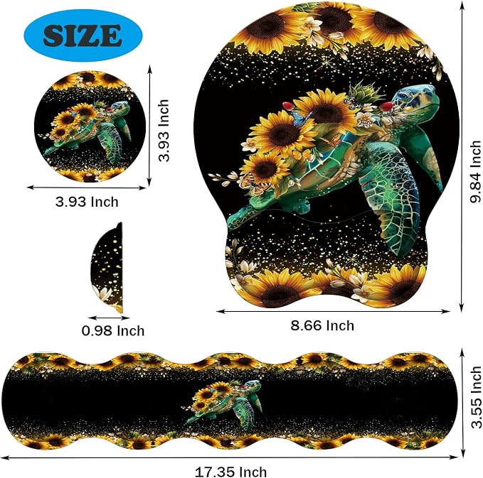 Glitter, Turtle Sunflowers