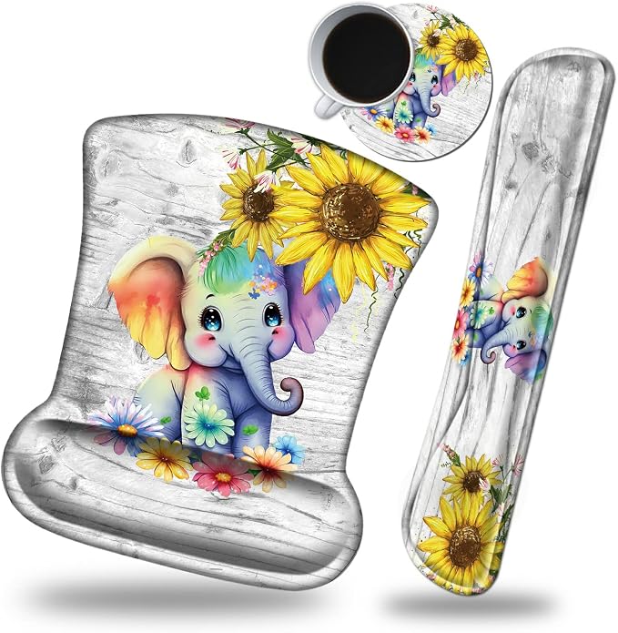 Cute Elephant Sunflower