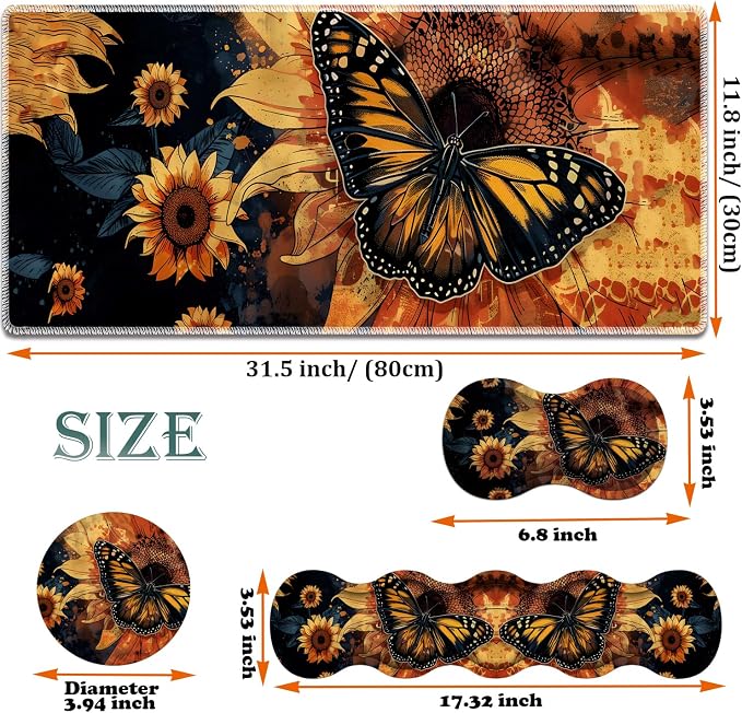 Sunflower and Butterfly