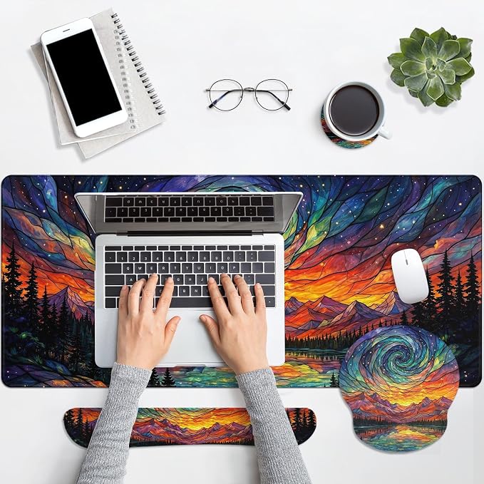 Mountain Colorful Galaxy