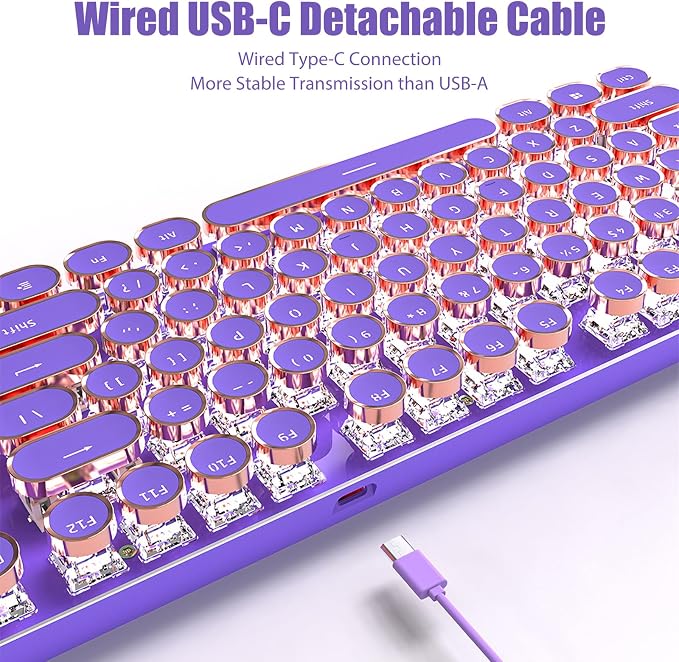 Wired - Purple (Pink Switches)
