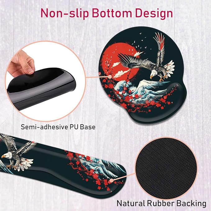 Ocean Wave Cherry Blossom Eagle
