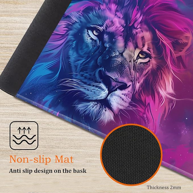Blue and Purple Lion