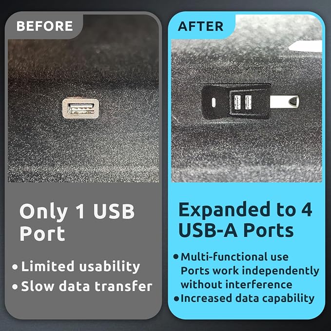 3 USB-A & 1 USB-C