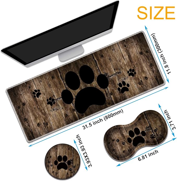 Cute Dog Paw Prints
